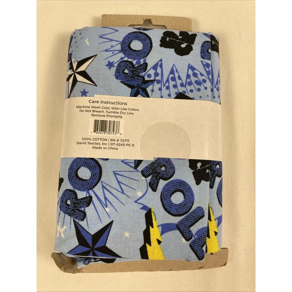 David Textiles Rock & Roll 1 Yard Fabric Cut 100% Cotton 36